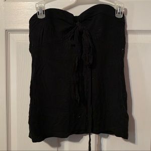 NWOT Black Strapless Top